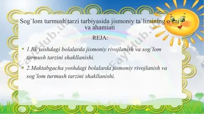 jismoniy tarbiya — PPTX