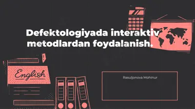 interaktiv metodlar: defektologiyada yangi yondashuvlar — PPTX