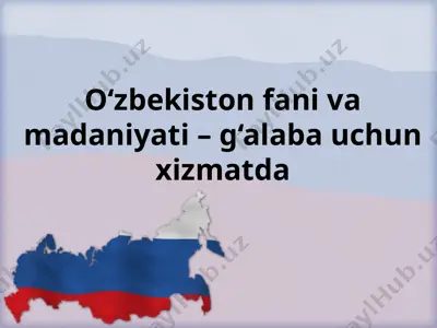 o‘zbekiston fan va madaniyati — PPTX