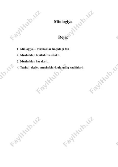 miologiya — DOCX