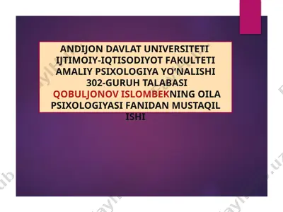 umr yо‘ldoshni tanlish nazariyalari — PPTX