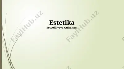 estetika — PPTX