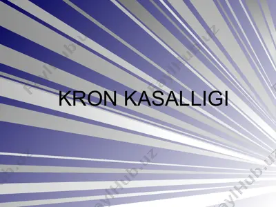 kron kasalligi — PPTX