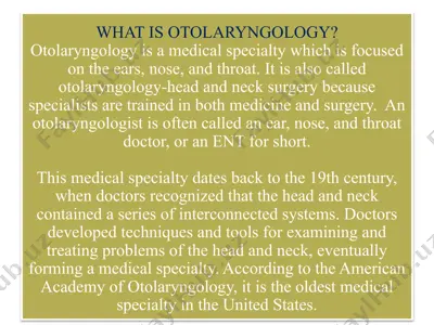 otolaryngology — PPTX