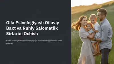 oila psixologiyasi — PPTX