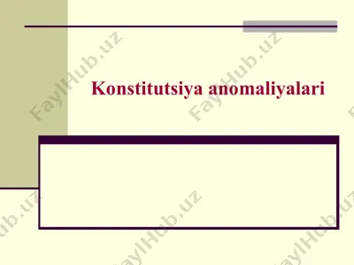 konstitutsiyaanomaliyalari — PPT