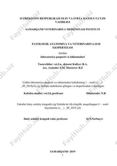 laboratoriya pasporti va ishlanmalari — DOCX