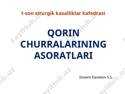 qorin churralarining asoratlari — PPT