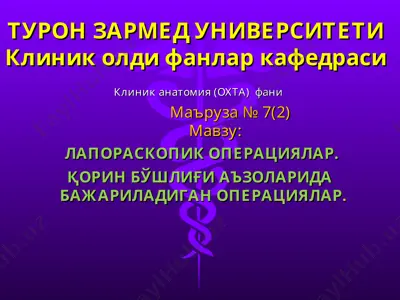 клиник анатомия (охта) фани — PPT