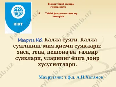 калла суяги — PPT