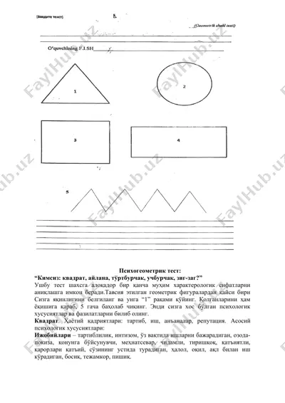 psihogometrik test — DOCX