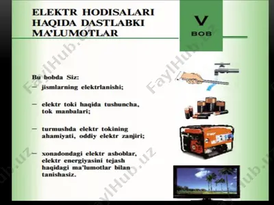 elektr tezlanish — PPTX