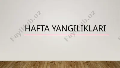 haftayangiliklari — PPTX