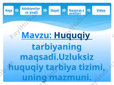 normativ–huquqiy hujjatlar — PPTX