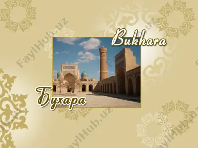 buxoro shahri — PPTX