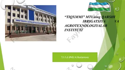 трансмиссия мойларининг иш хусусияти ва улардан қишлоқ хўжалиги техникаларидан фойдаланиш — PPTX
