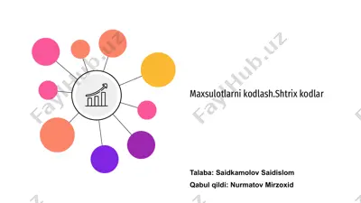 shtrixli kodlash — PPTX