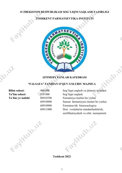 farmatsevtik biotexnologiya — DOCX
