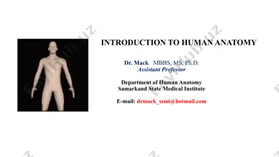 introduction to human anatomy — PPTX
