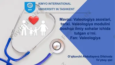 valeologiya moduli — PPTX