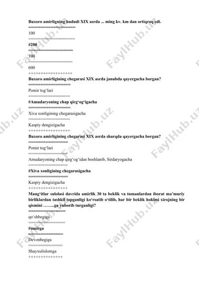 xonliklar hududlari — DOCX