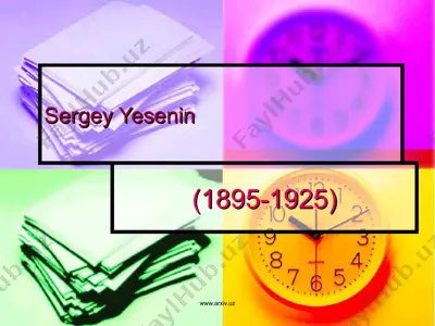 sergey yesenin — PPT