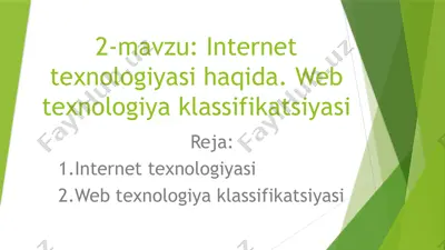 internettexnologiyasi — PPTX
