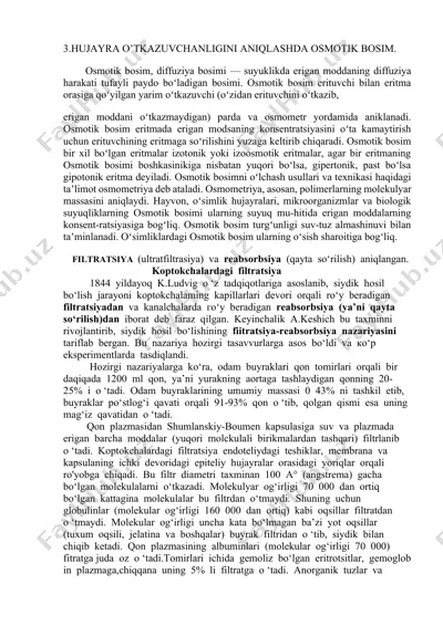 osmotik bosim — DOCX