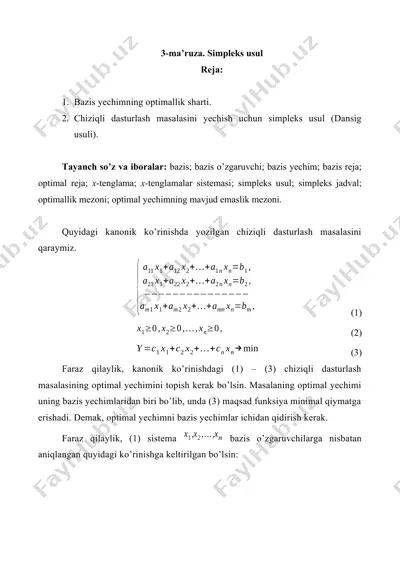 simpleks usul — DOCX
