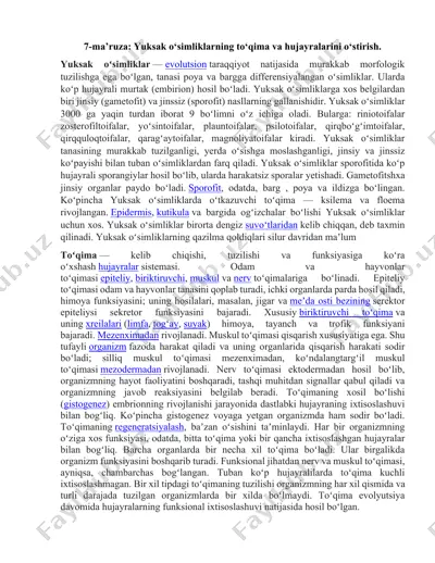 yuksak o‘simliklarning to‘qima va hujayralarini o‘stirish — DOCX