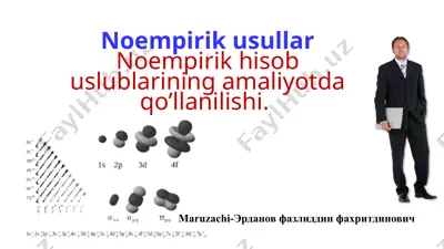noempirik usullar — PPTX