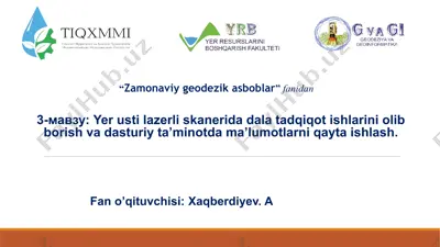 yer usti lazerli skaner — PPTX