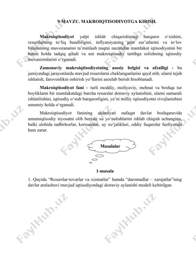 makroiqtisodiyotga kirish — DOCX