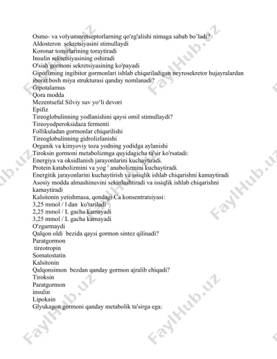 endokrinologiya — DOCX