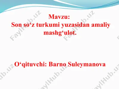 sonso‘zturkumi — PPTX