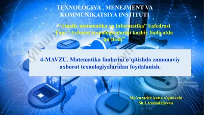 fan: “axborottexnologiyalarinikasbiyfaoliyatdaqo’llash” — PPTX