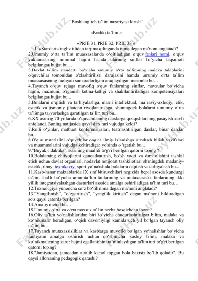 boshlang‘ich ta’lim nazariyasi kirish — DOCX