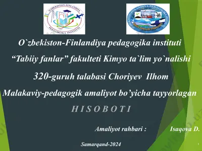o`zbekiston-finlandiya pedagogika instituti — PPTX