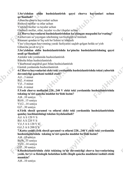 so‘yishdan oldin hushsizlantirish — DOCX