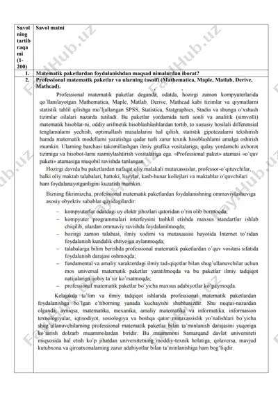 maple matematik paketi — DOC