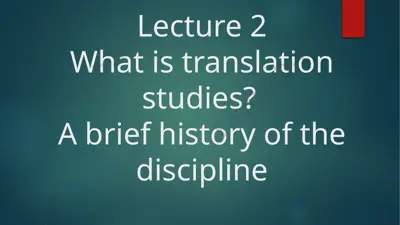 translation studies — PPTX