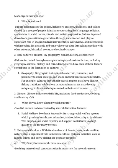 culture — DOCX