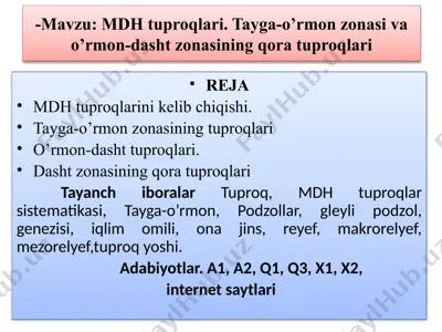 tuproqlar — PPTX