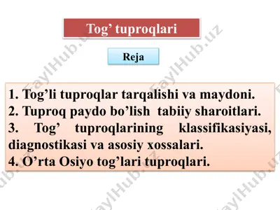 tog’tuproqlari — PPTX
