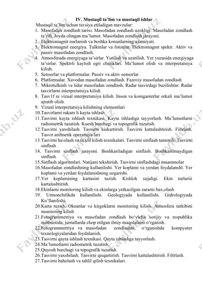 masofadan zondlashning asosiy konseptlari — DOCX