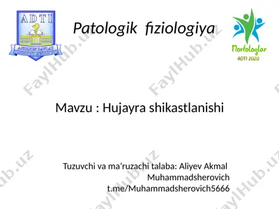 patologik fiziologiya — PPTX