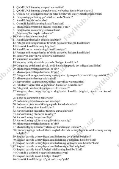 fitopatologiya fanining asosiy mazmuni — DOCX