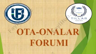 ota-onalar forumi — PPTX