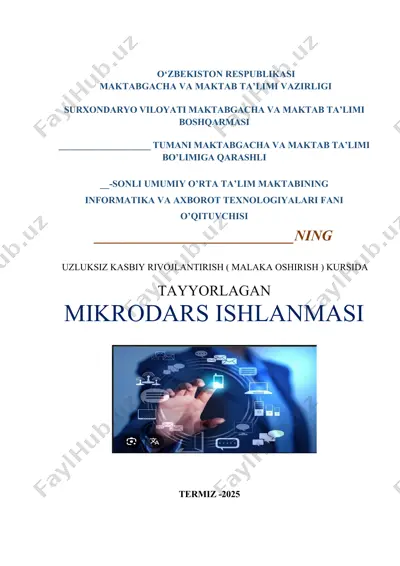 ta’limni boshqarish tizimlari (lms) — DOCX