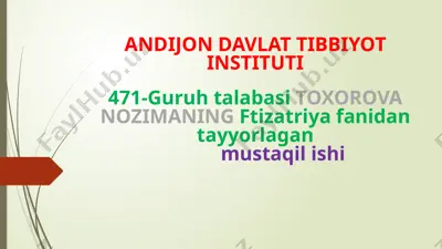 tuberkulyozda dori vositalarga chidamli (kdch) tuberkulyozning ta’rif — PPTX